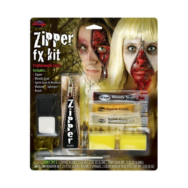 Zipper FX Make Up Kit Unisex Costume Halloween Accessories Horror Fancy Dress